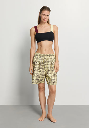 Arthur Arbesser X Hanro Color-Block Crop Top | Black Beauty 76325-2199